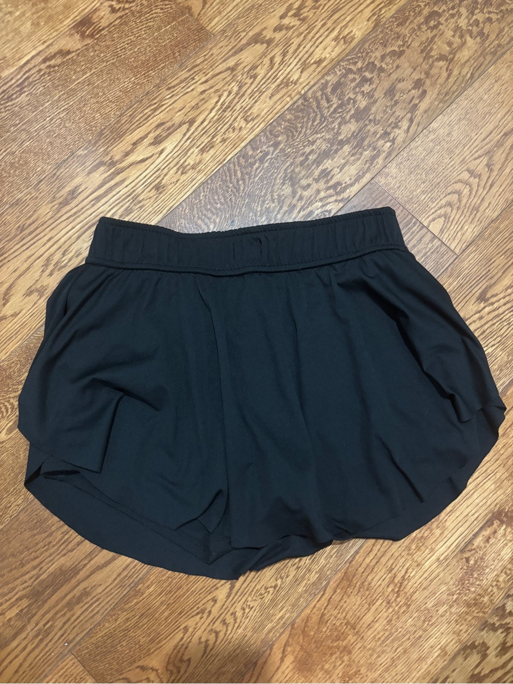 NaNa Black Women's Athletic Shorts - Layered Active Shorts